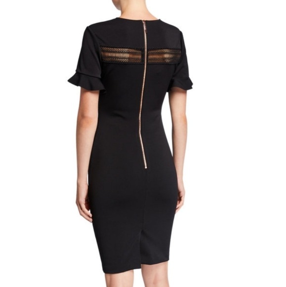 🔥LAST 1🔥NWT TED BAKER BLACK PENCIL DRESS - Picture 4 of 5